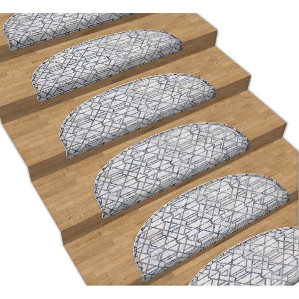 Šedé nášlapy na schody v sadě 16 ks 65x20 cm Cottage Warmth - Vitaus-image-1