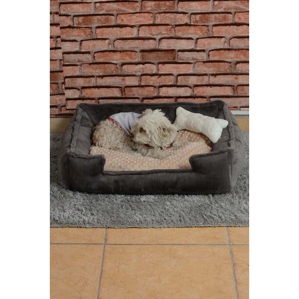 Šedý plyšový pelíšek Nest - Lydia&Co-image-2