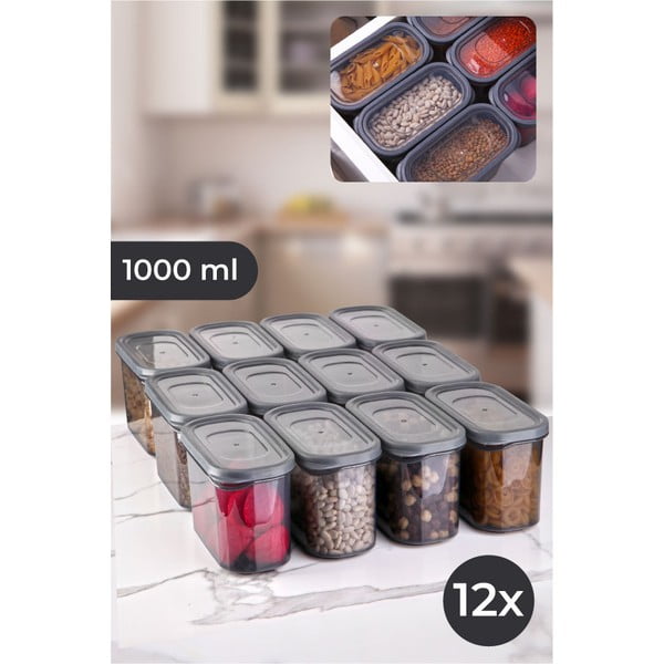 Dózy na potraviny v sadě 12 ks – Hermia-image-1