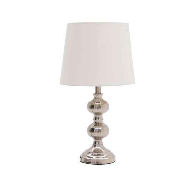 Kovová stolní lampa s bílým stínítkem InArt Metalico, výška 47 cm