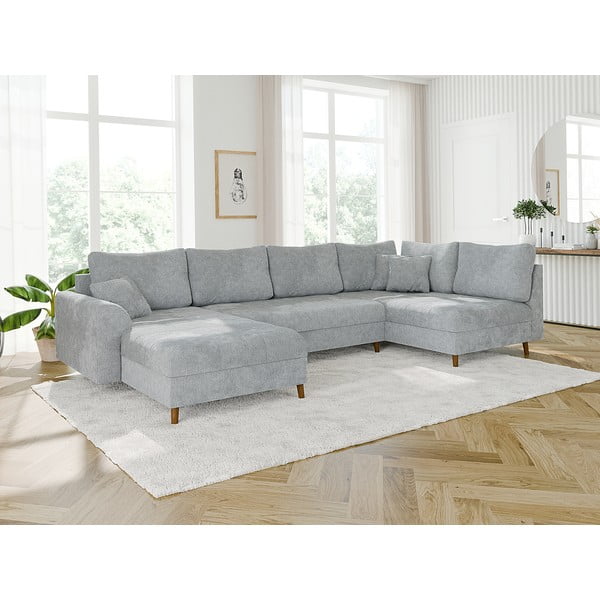 Světle šedá rohová pohovka (levý roh/do "U") Ariella – Ropez-image-3