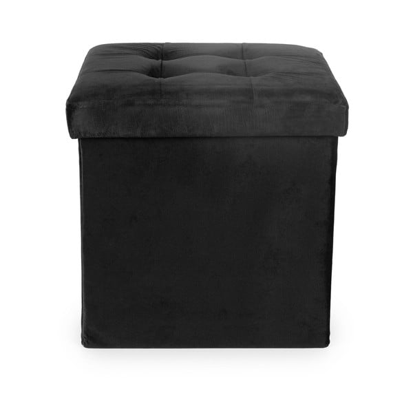 Černý sametový taburet – Compactor