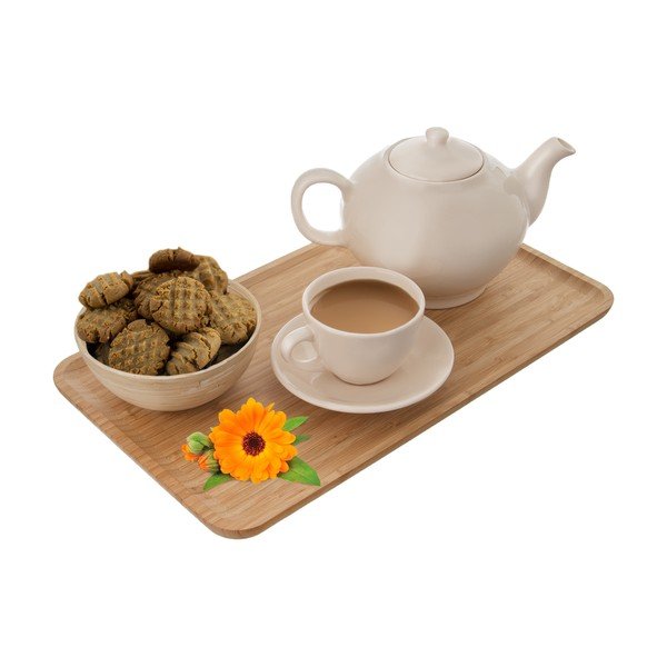 Hnědý servírovací tác z bambusového dřeva Orion, 25 x 44 cm-image-1