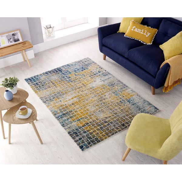 Modro-žlutý koberec Flair Rugs Urban, 100 x 150 cm-image-4