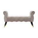 Taupe sametová lavice Paris – Mauro Ferretti