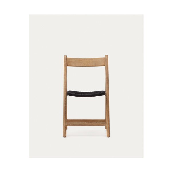 Dřevěná zahradní židle v černo-přírodní barvě Dandara – Kave Home-image-3