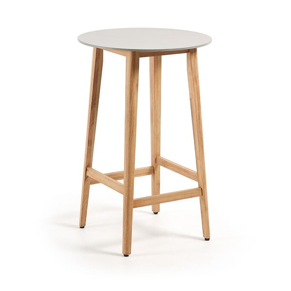 Balkónový stolek z eukalyptového dřeva Kave Home Giorgia, ⌀ 70 cm