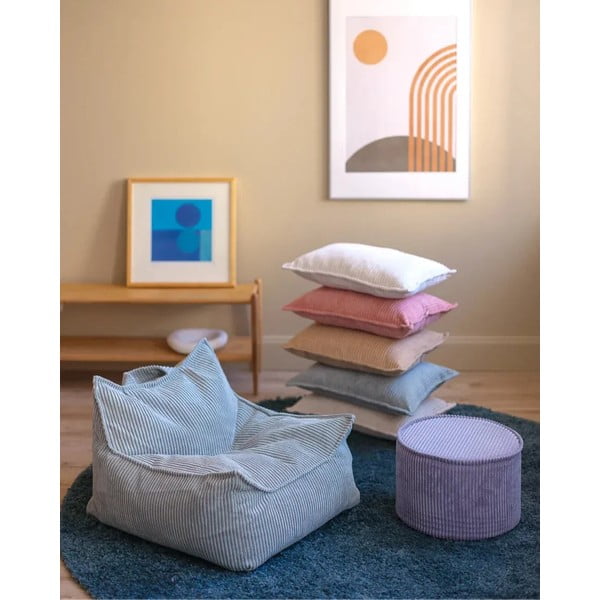 Manšestrový dětský pohovkový polštář v mentolové barvě Bolster – Wigiwama-image-2