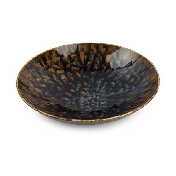 Hnědý hluboký  porcelánový talíř ø 21 cm Resto – BonBistro