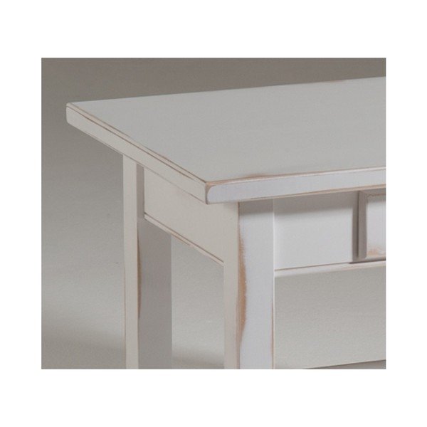 Bílý dřevěný odkládací stolek Castagnetti Elle-image-1