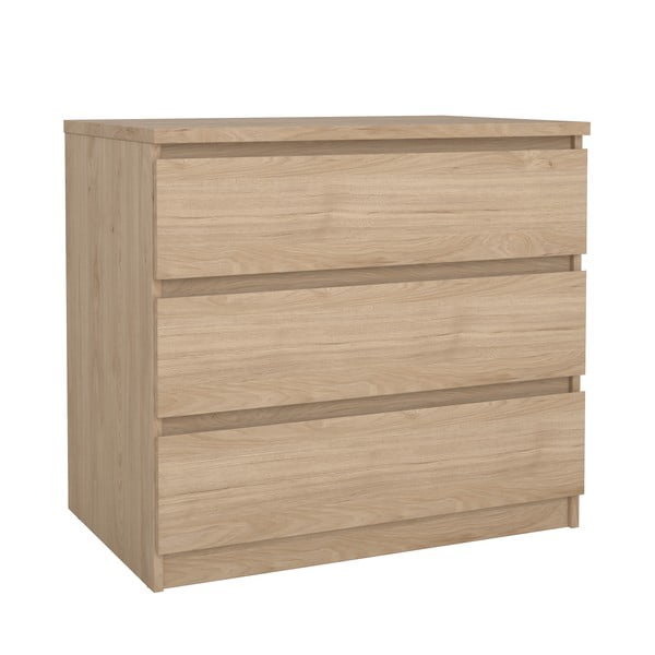 Komoda v dekoru dubu v přírodní barvě 77x70x50 cm Naia – Tvilum-image-2