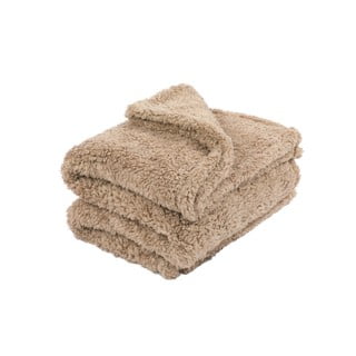 Pískově hnědý přehoz Tiseco Home Studio Teddy, 130 x 170 cm