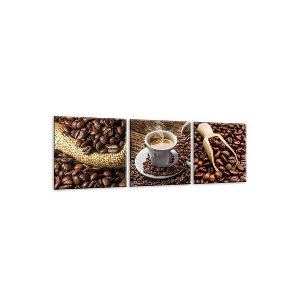 Sada 3 obrazů Styler Glasspik Set Coffee Uno-image-2