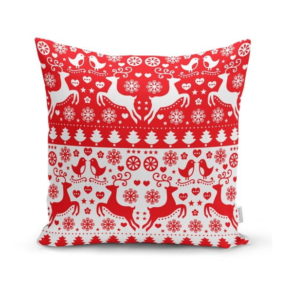 Sada 4 vánočních povlaků na polštář a běhounu na stůl Minimalist Cushion Covers Christmas-image-2