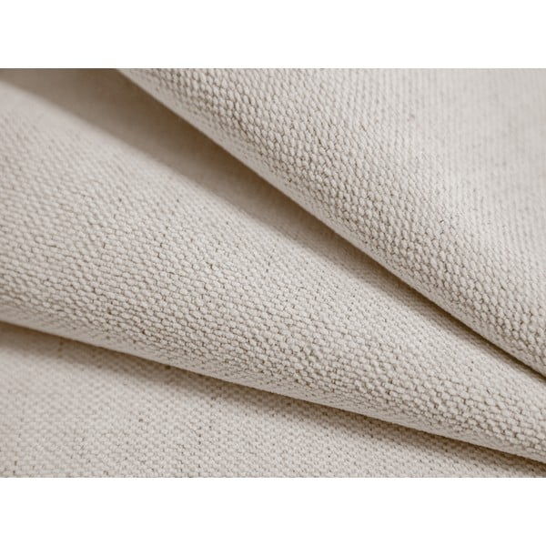 Krémová čalouněná dvoulůžková postel s úložným prostorem/bez čela s roštem 140x200 cm Susan – Micadoni -image-4