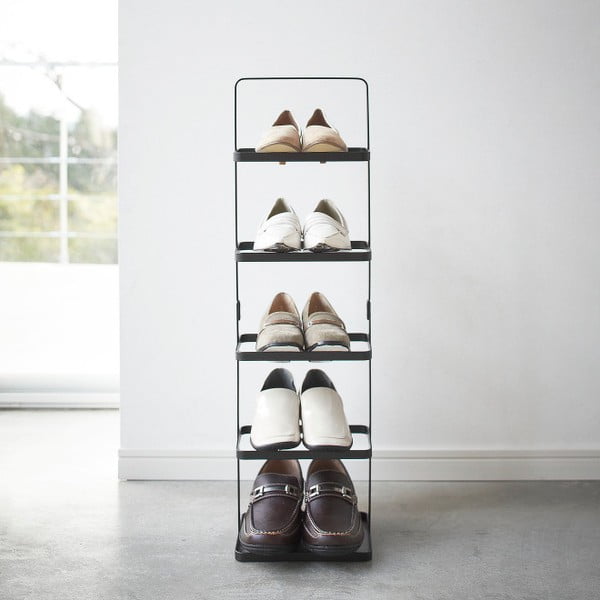Černý kovový stojan na boty Tower Shoe Rack – YAMAZAKI-image-1