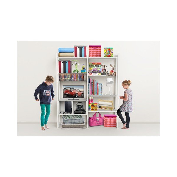 Bílý dětský policový díl Flexa Shelfie Gama, výška 189,2 cm-image-1