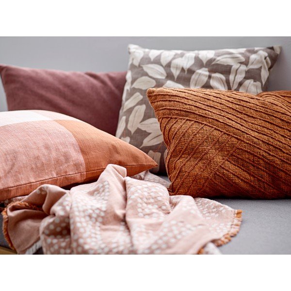 Hnědý bavlněný polštář Södahl Benjamin, 50 x 50 cm-image-1