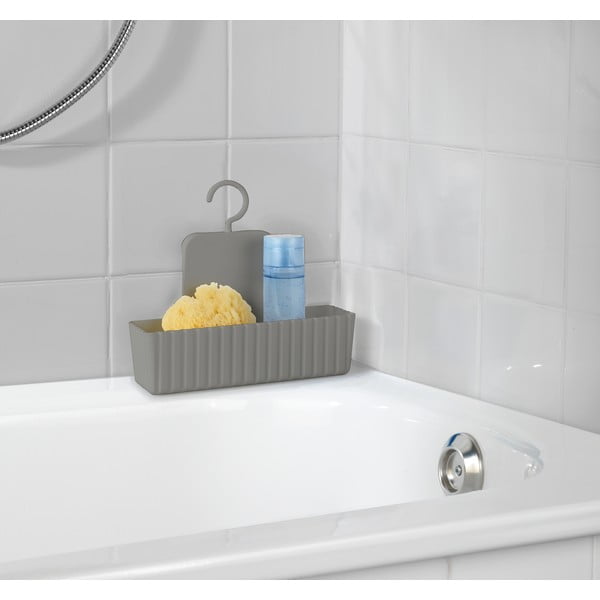 Světle hnědá závěsná plastová koupelnová polička Minas – Allstar-image-1