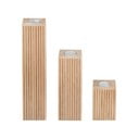 Dřevěné svícny v sadě 3 ks Dreva – Blomus