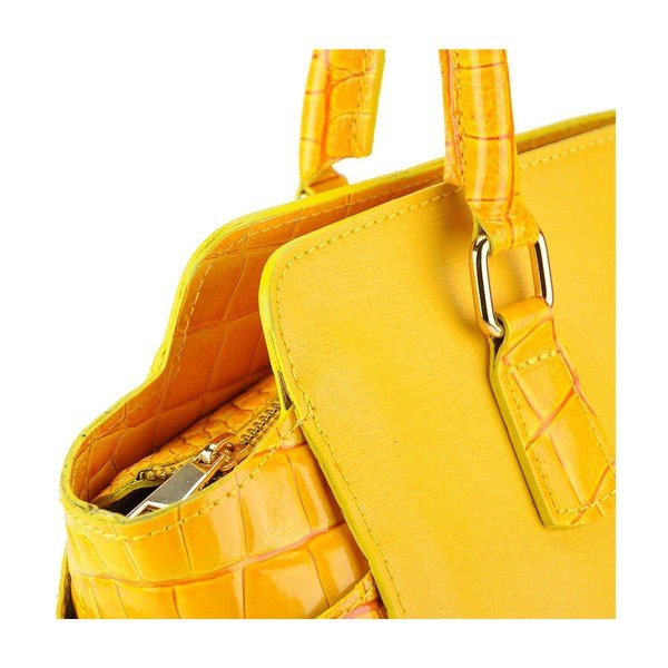 Kožená kabelka Marta Yellow-image-3