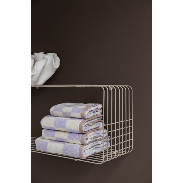 Béžová patrová kovová police 70 cm Wire – Mette Ditmer Denmark-image-1