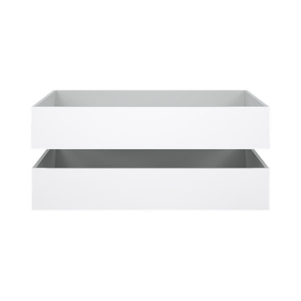 Bílé šuplíky pod postel v sadě 2 ks 90x190/140x190 cm Naia – Tvilum-image-3