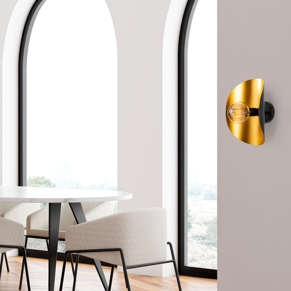 Nástěnné svítidlo v černo-zlaté barvě Sivani – Opviq lights-image-3