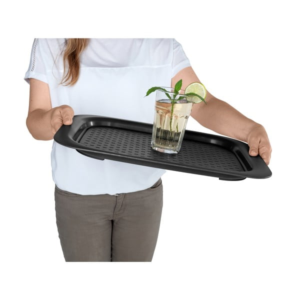 Černý servírovací tác Wenko Black Outdoor Kitchen-image-4