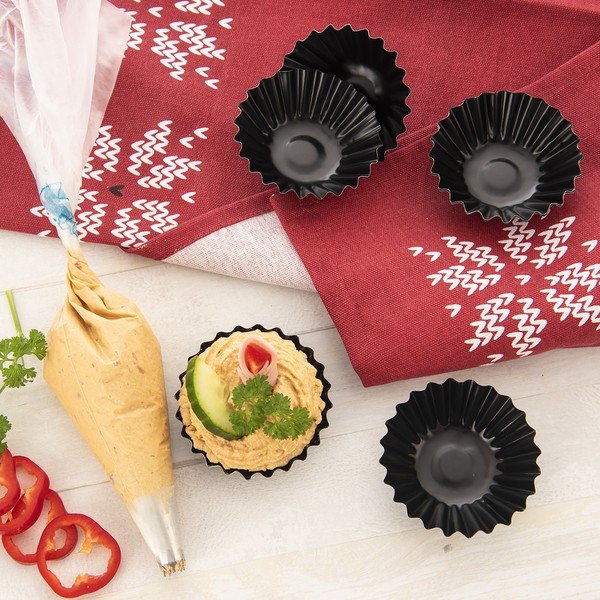 Kovové formy na pečení tartaletky v sadě 6 ks ø 7 cm – Orion-image-2