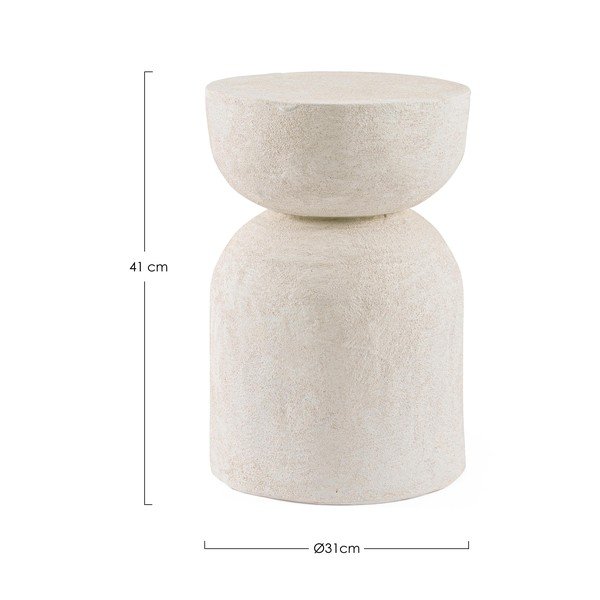 Kulatý odkládací stolek z polyresinu ø 31 cm Albin – Bizzotto-image-2