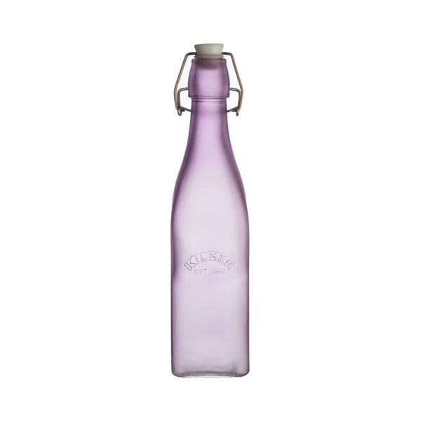 Mléčně fialová láhev s klipem Kilner, 0,55 l