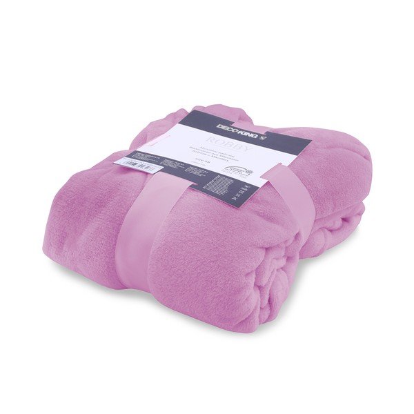 Fialový unisex župan z mikrovlákna DecoKing Robby, velikost XL-image-2