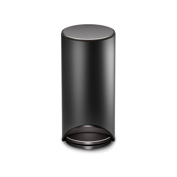 Matně černý nášlapný kovový odpadkový koš 30 l Arc – Joseph Joseph