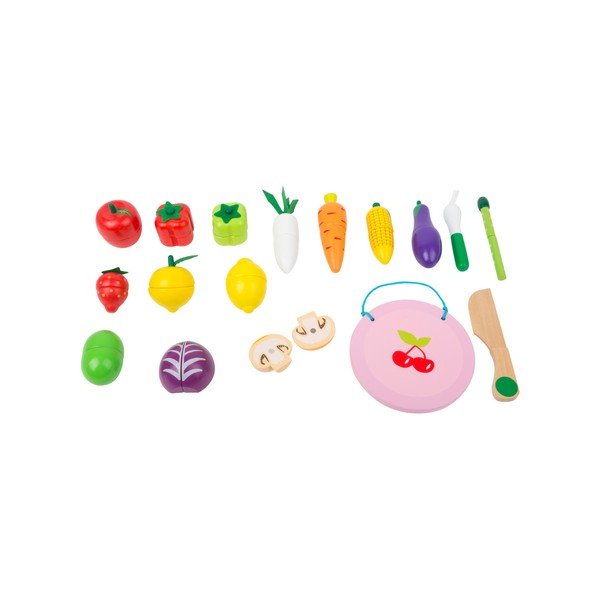Dětský set dřevěných hraček se suchým zipem Legler Fruits and Vegatable-image-3