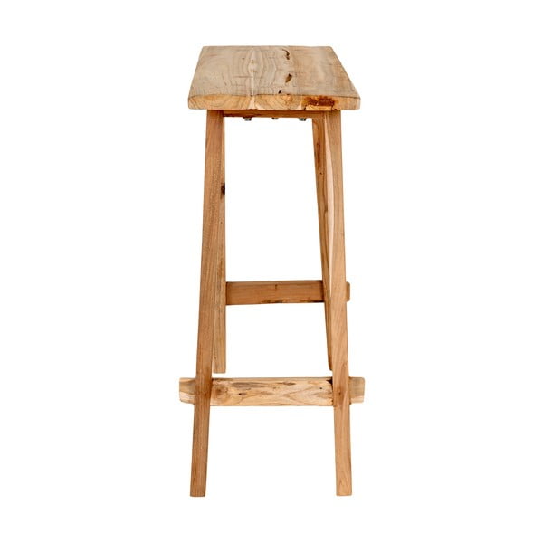 Konzolový stolek z teakového dřeva v přírodní barvě 30x90 cm Girona – House Nordic-image-4