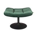 Zelená sametová podnožka Dutchbone Bar