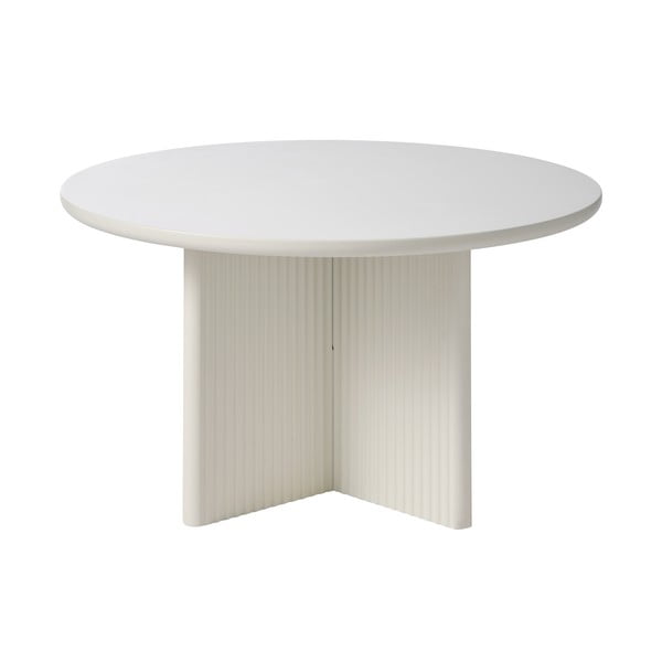 Světle šedý kulatý konferenční stolek ø 80 cm Palma – Unique Furniture