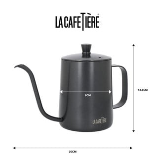 Šedá konvice na přípravu kávy z nerezové oceli 0.6 l La Cafetiere - Kitchen Craft