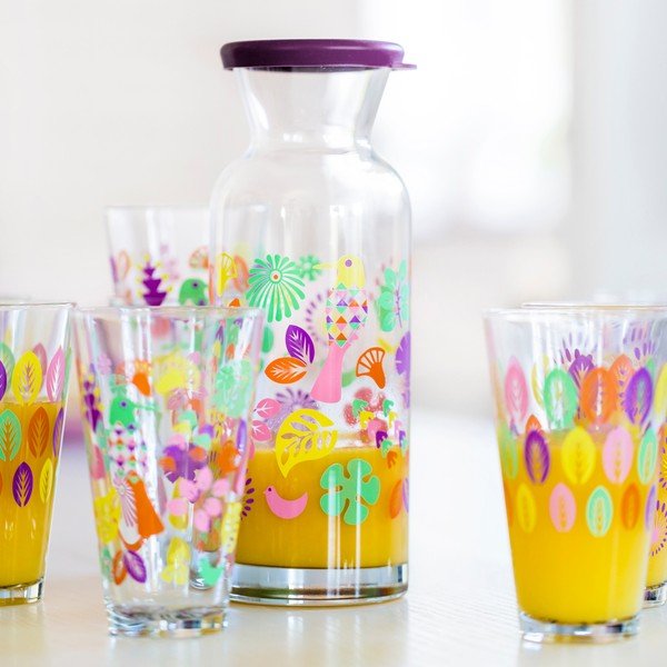 Fialová skleněná karafa Sagaform Fantasy-image-1