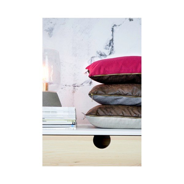 Sada 2 polštářů s výplní Karup Deco Cushion Light Bordeau x /Choco, 45 x 25  cm-image-3