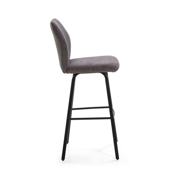 Tmavě šedé barové židle v sadě 2 ks 75 cm Pol – Marckeric-image-3