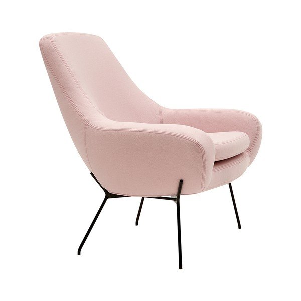 Světle růžové křeslo Softline Noomi-image-3