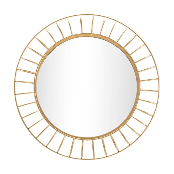 Nástěnné zrcadlo ve zlaté barvě Mauro Ferretti Glam Ring, ø 81 cm