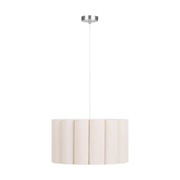 Béžové lněné závěsné svítidlo ø 45 cm Watton – House Nordic