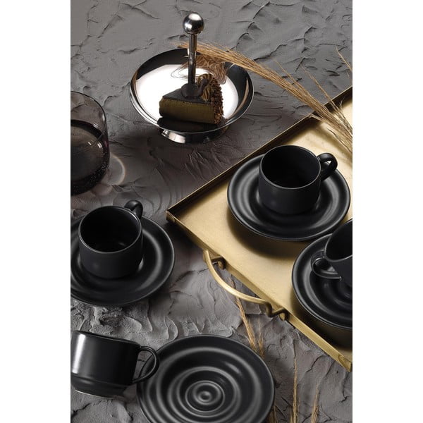 Černé šálky na espresso v sadě 6 ks 75 ml – Kütahya Porselen-image-1