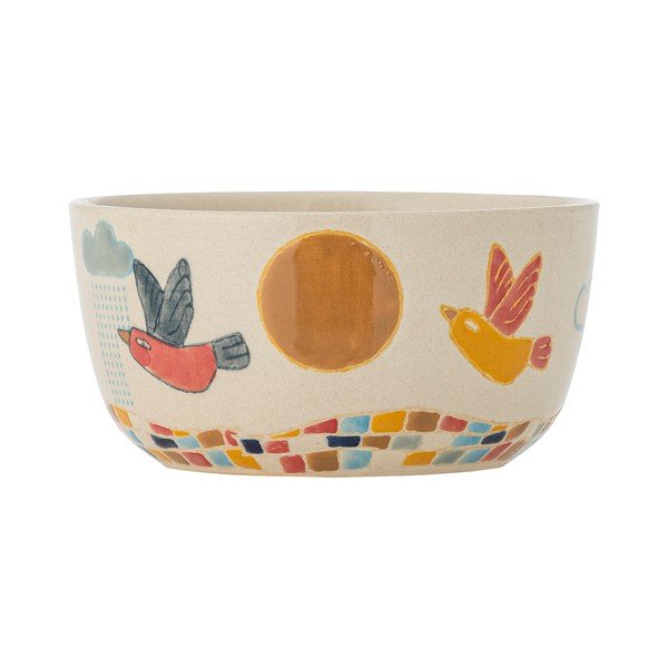 Krémová dětská miska z kameniny ø 12 cm Colorine – Bloomingville Mini