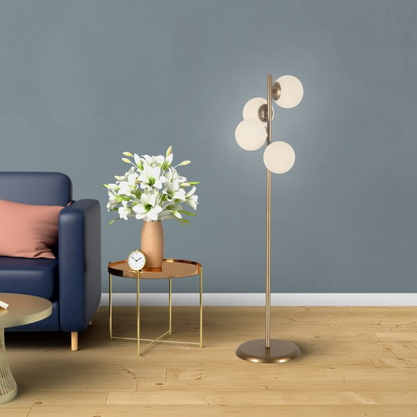 Stojací lampa ve zlaté barvě Squid Lighting Owl, výška 130 cm-image-3