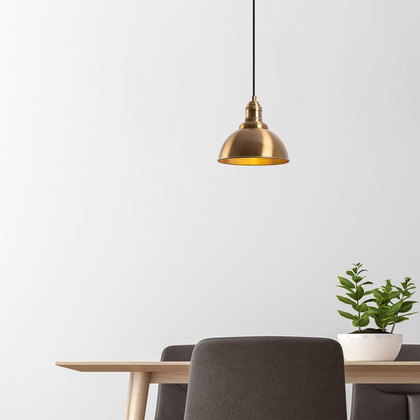 Závěsné svítidlo v bronzové barvě s kovovým stínidlem ø 21 cm Varzan – Opviq lights-image-4