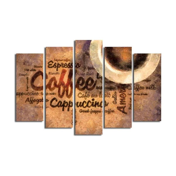 Vícedílný obraz Coffee, 105 x 70 cm